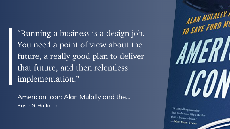 “Running a business is a design job