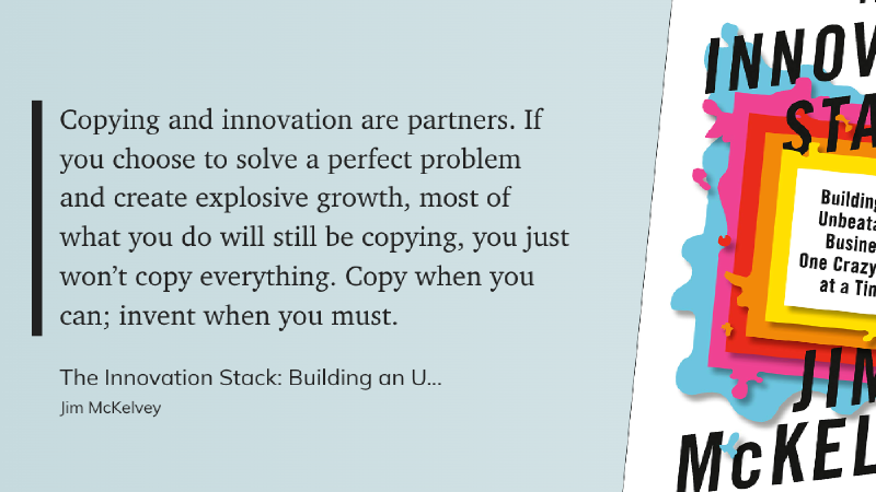 Quote from The Innovation Stack
