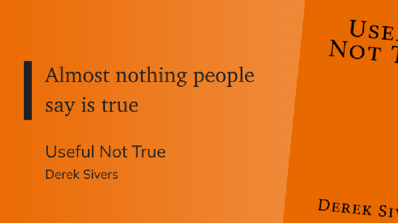 Quote from Derek Sivers