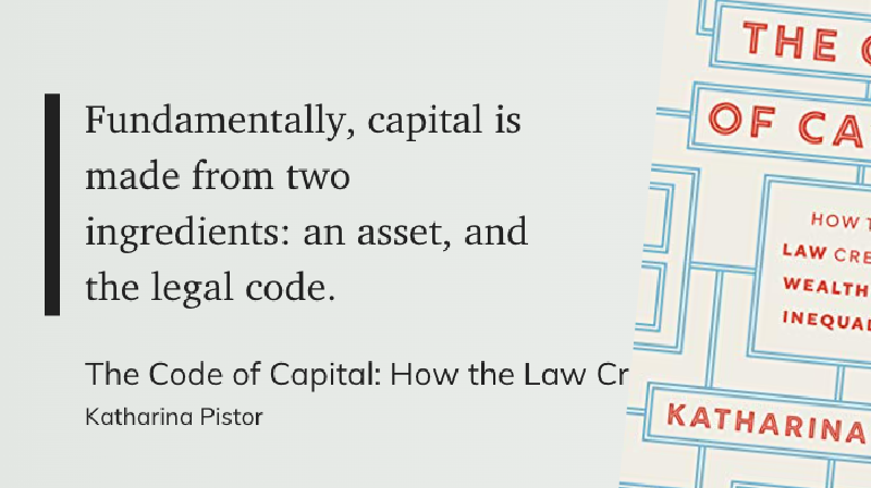 Quote from The Code of Capital