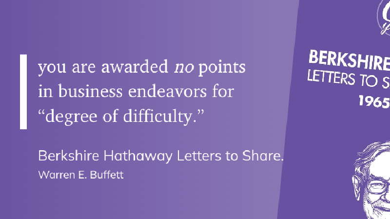 Quote from Berkshire Hathaway Letters to Shareholders: 1965-2024