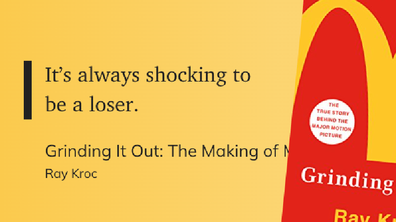 Quote from Grinding It Out