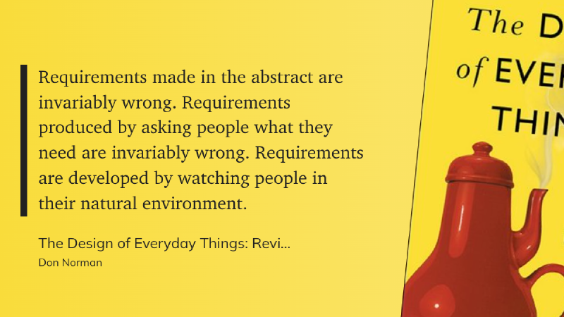 Quote from The Design of Everyday Things