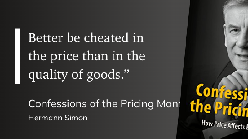 Quote from Confessions of the Pricing Man