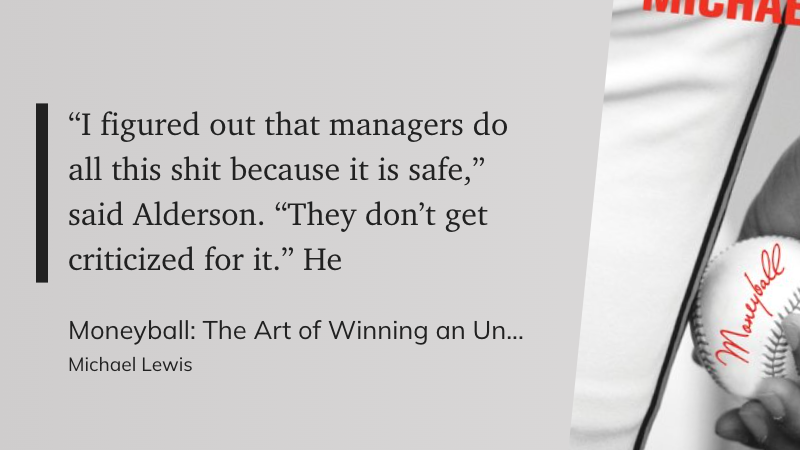 Quote from Moneyball