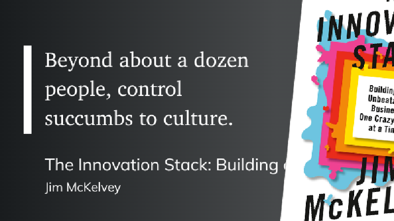 The Innovation Stack by Jim McKelvey